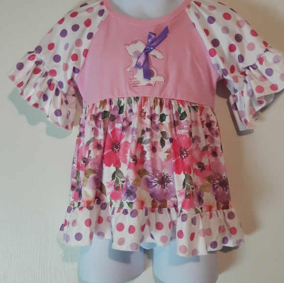 Pink girls pant dress outfit Size 2T to 7 - Picture 7 of 9